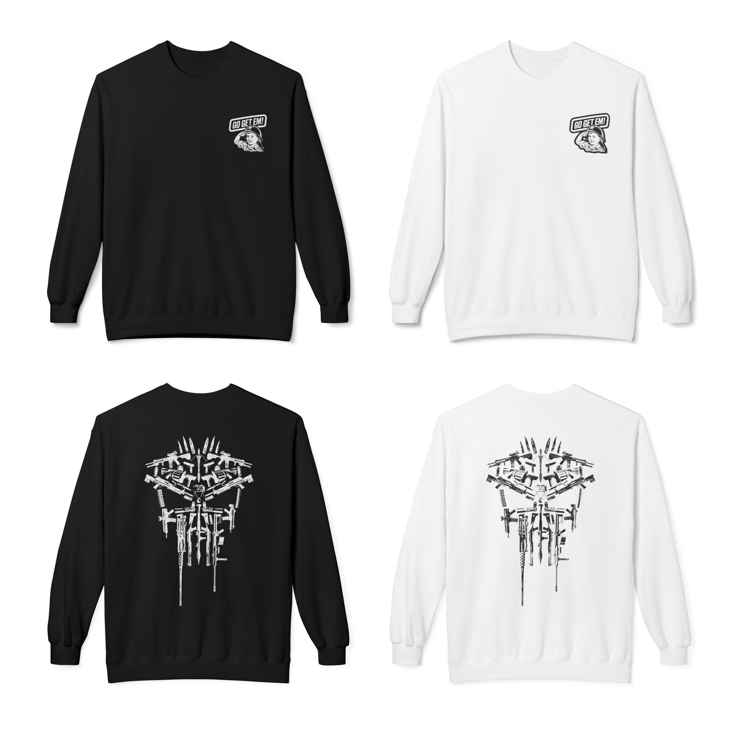 “Retribution” Punisher sweatshirt, printed double sided on a premium sweatshirt, for fans of Marvel and Daredevil Born Again