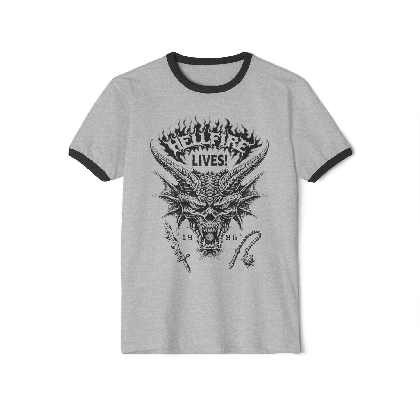 'HELLFIRE LIVES!' Ringer Tee