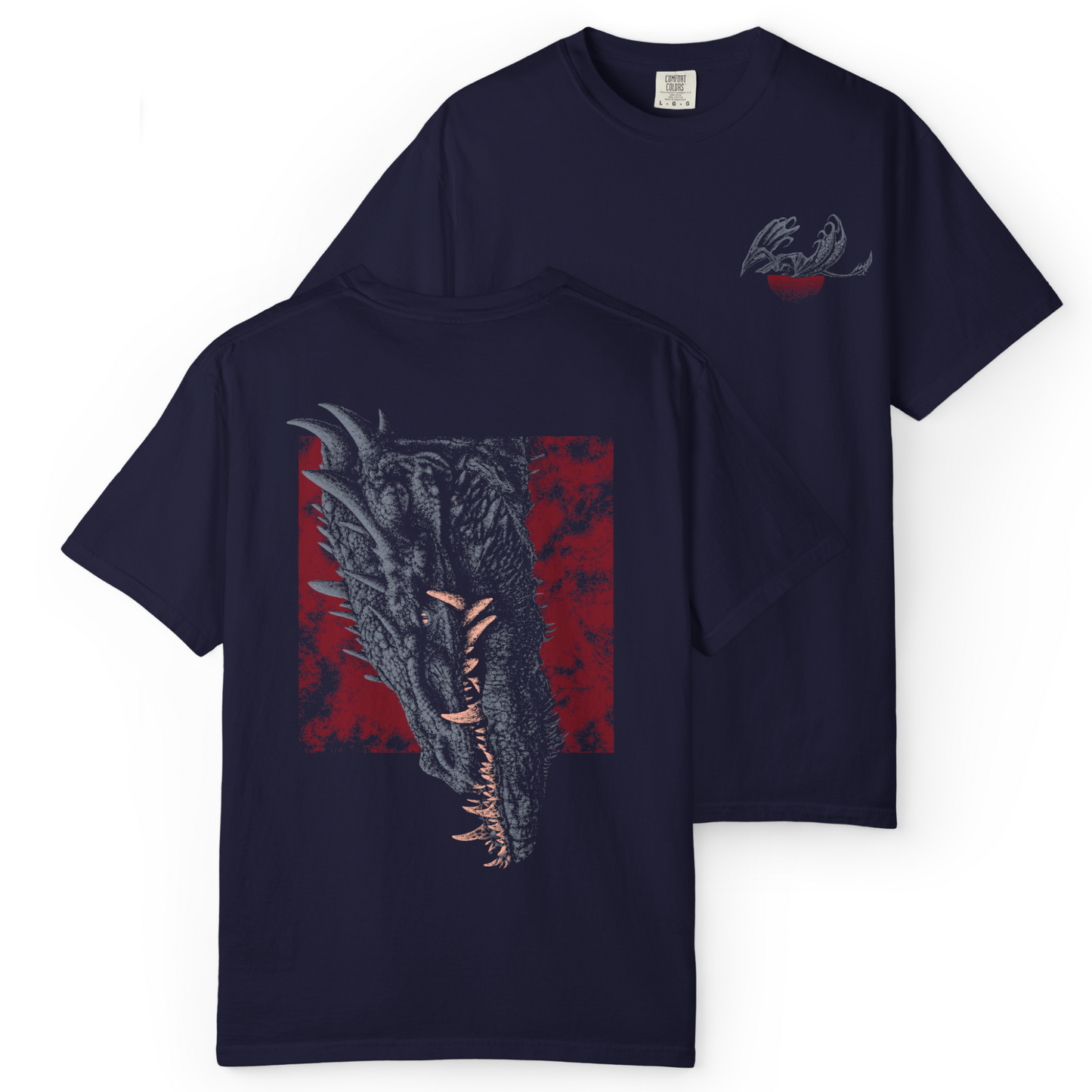 'FERAL DRAGON' Double-Sided Tee