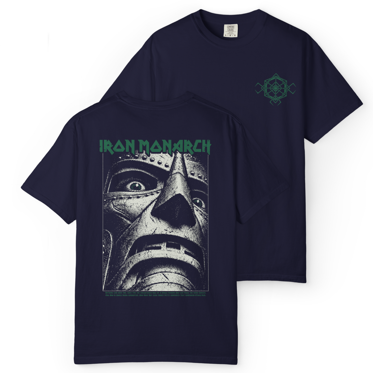 'IRON MONARCH' Double-Sided Tee