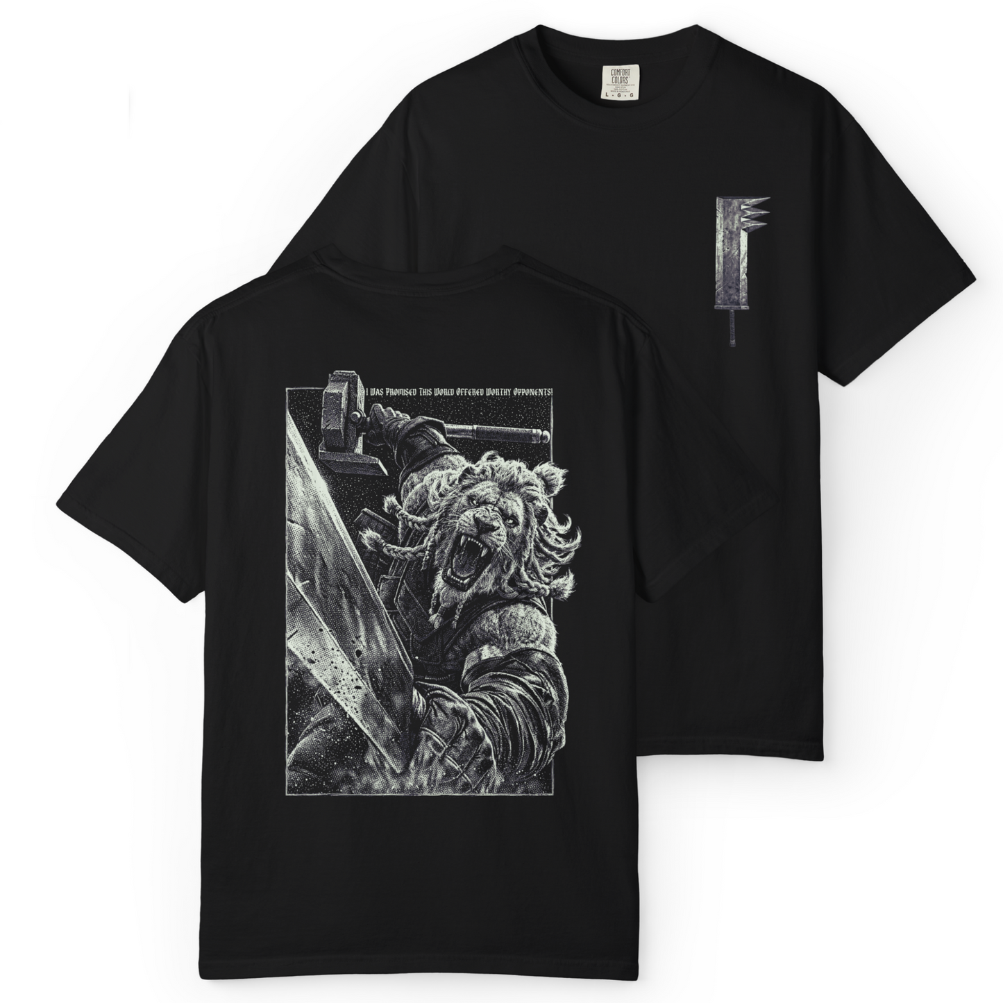 'WORTHY OPPONENT' Double-Sided Tee