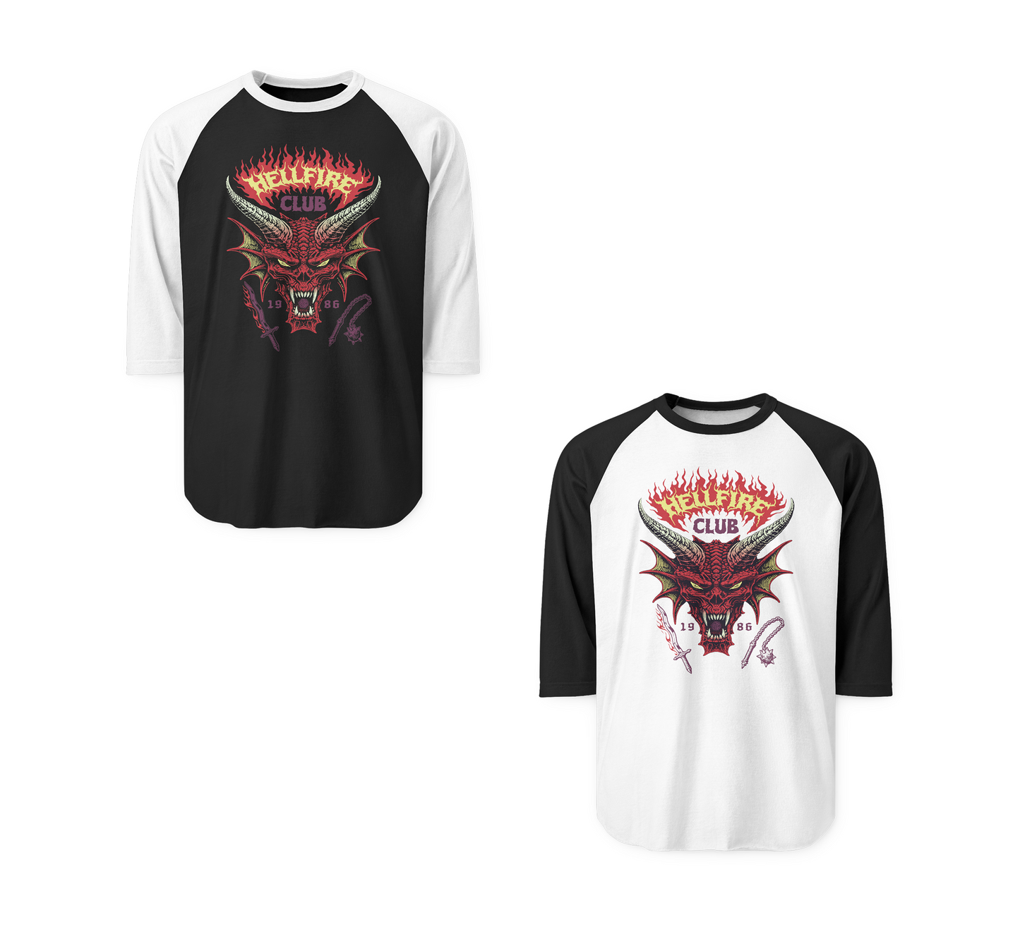 'HELLFIRE' Raglan Long-Sleeve