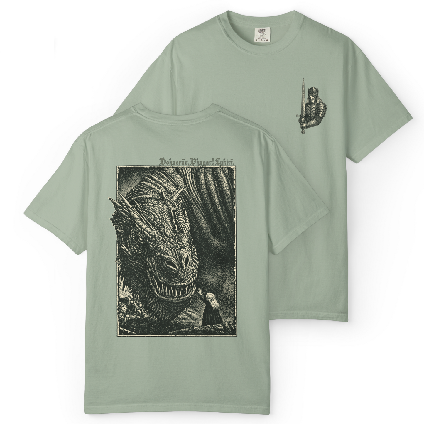 'ANCIENT DRAGON' Double-Sided Tee