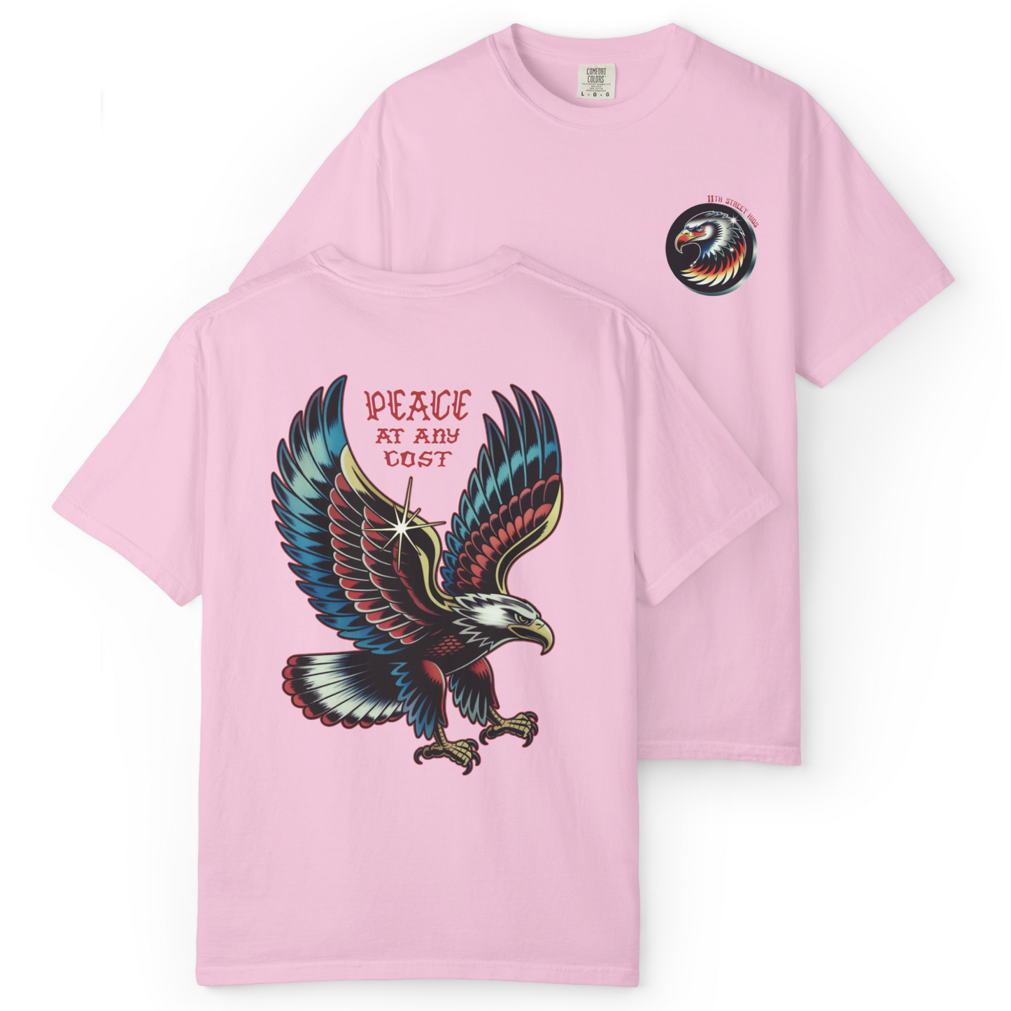 'PEACE EAGLE' Double Sided Tee