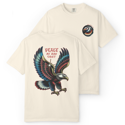 'PEACE EAGLE' Double Sided Tee